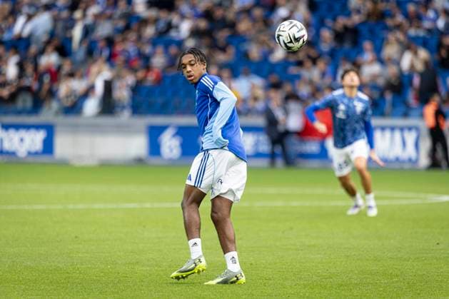 FOOTBALL : Racing Strasbourg vs Le Havre- 4eme journee. Ligue 1 Stade de la Meinau 14 09 2025 Samuel Amo-Ameyaw 27 (RCS)  Copyright: xelyxandroxcegarrax