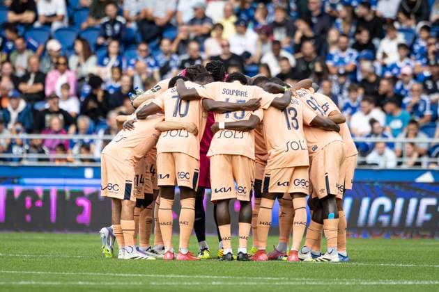 FOOTBALL : Racing Strasbourg vs Le Havre- 4eme journee. Ligue 1 Stade de la Meinau 14 09 2025 Le Havre avant le match  Copyright: xelyxandroxcegarrax