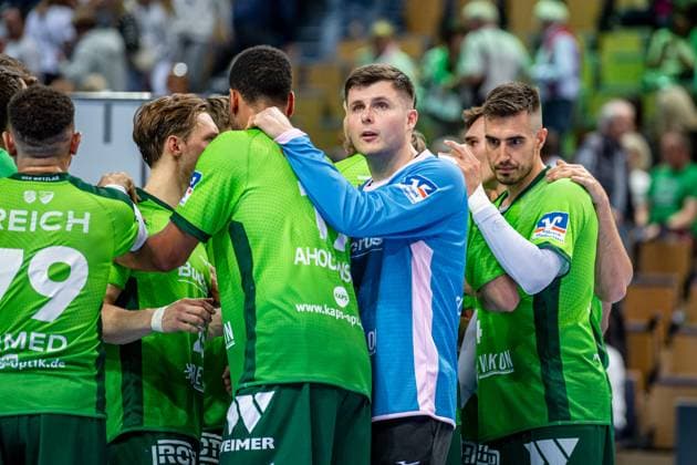 Handball Bundesliga HSG Wetzlar TBV Lemgo Lippe, 14 09 25 Anadin Suljakovic HSG Wetzlar, 12 , Philipp Ahouansou HSG Wetzlar, 19 , Filip Vistorop HSG Wetzlar, 4 , Justin Müller HSG Wetzlar, 25 Handball Bundesliga HSG Wetzlar TBV Lemgo Lippe Wetzlar, 14 09 25 Copyright: xBEAUTIFULxSPORTS Roeczeyx
