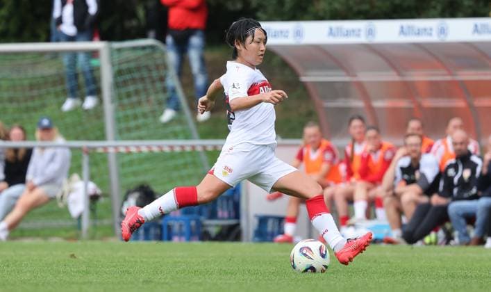 Stuttgart , Soccer 2 Bundesliga , VfB Stuttgart Women vs Viktoria Berlin , Yuka Hirano VfB