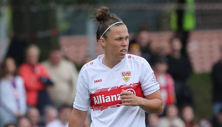 Stuttgart , Soccer 2 Bundesliga , VfB Stuttgart Women vs Viktoria Berlin , Nicole Billa VfB