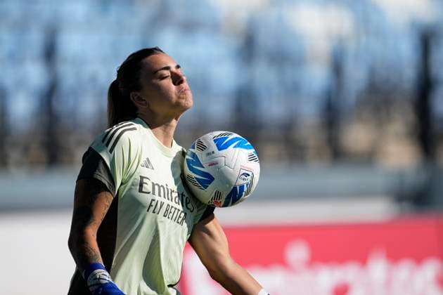 September 14, 2025, Valdebebas, Madrid, Spain: Misa Rodriguez Rivero of Real Madrid CF warms up during the Spanish Women League, Liga F, football match played between Real Madrid and Madrid CFF at Alfredo Di Stefano stadium on September 14, 2025, in Valdebebas, Madrid, Spain. Valdebebas Spain - ZUMAa181 20250914_zaa_a181_116 Copyright: xOscarxJ.xBarrosox