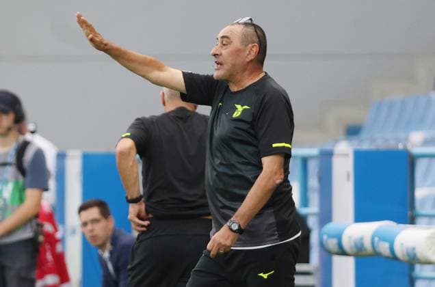 Lazio™s head coach Maurizio Sarri during the Serie A Unilive soccer match between U.S Sassuolo and S.S. Lazio at Mapei stadium, Reggio Emilia, northern Italy, Monday, September 14, 2025. - Soccer - (Photo Michele Nucci - LaPresse)  Copyright: xMichelexNucci LaPressex