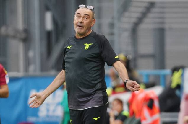 Lazio™s head coach Maurizio Sarri during the Serie A Unilive soccer match between U.S Sassuolo and S.S. Lazio at Mapei stadium, Reggio Emilia, northern Italy, Monday, September 14, 2025. - Soccer - (Photo Michele Nucci - LaPresse)  Copyright: xMichelexNucci LaPressex