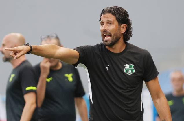 Sassuolo s head coach Fabio Grosso during the Serie A Unilive soccer match between U.S Sassuolo and S.S. Lazio at Mapei stadium, Reggio Emilia, northern Italy, Monday, September 14, 2025. - Soccer - (Photo Michele Nucci - LaPresse)  Copyright: xMichelexNucci LaPressex