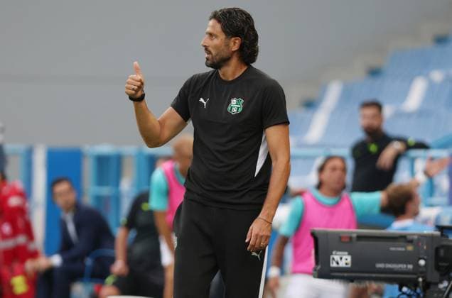 Sassuolo s head coach Fabio Grosso during the Serie A Unilive soccer match between U.S Sassuolo and S.S. Lazio at Mapei stadium, Reggio Emilia, northern Italy, Monday, September 14, 2025. - Soccer - (Photo Michele Nucci - LaPresse)  Copyright: xMichelexNucci LaPressex
