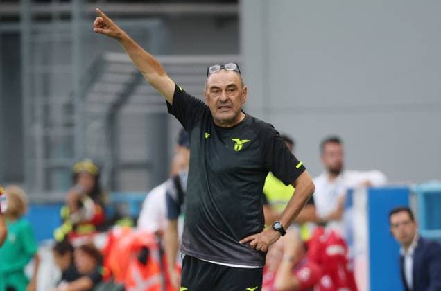 Lazio™s head coach Maurizio Sarri during the Serie A Unilive soccer match between U.S Sassuolo and S.S. Lazio at Mapei stadium, Reggio Emilia, northern Italy, Monday, September 14, 2025. - Soccer - (Photo Michele Nucci - LaPresse)  Copyright: xMichelexNucci LaPressex