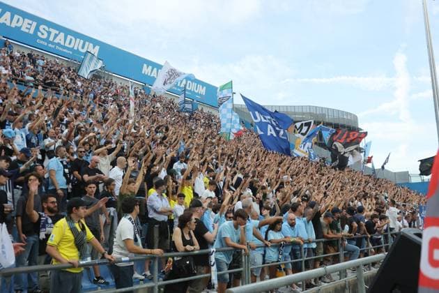 supporters of Lazio during the Serie A Unilive soccer match between U.S Sassuolo and S.S. Lazio at Mapei stadium, Reggio Emilia, northern Italy, Monday, September 14, 2025. - Soccer - (Photo Michele Nucci - LaPresse)  Copyright: xMichelexNucci LaPressex