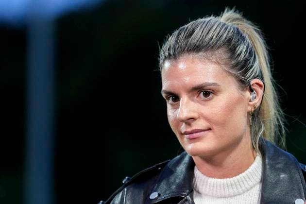 Katharina Kiel Technical Director, SGE , Single Image, Single Photo, Action, Action, 14 09 2025, Sinsheim Hoffenheim Germany , Soccer, Google Pixel Women Bundesliga, TSG 1899 Hoffenheim Eintracht Frankfurt, DFB DFL REGULATIONS PROHIBIT ANY USE OF PHOTOGRAPHS AS IMAGE SEQUENCES AND OR QUASI VIDEO xozx