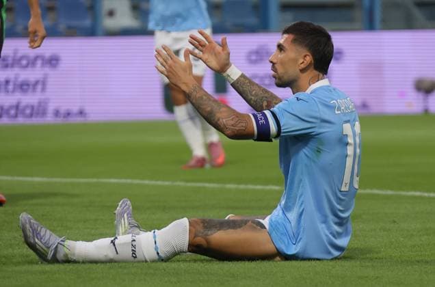 Lazio™s Mattia Zaccagni during the Serie A Unilive soccer match between U.S Sassuolo and S.S. Lazio at Mapei stadium, Reggio Emilia, northern Italy, Monday, September 14, 2025. - Soccer - (Photo Michele Nucci - LaPresse)  Copyright: xMichelexNucci LaPressex