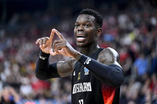 Dennis Schroder of Germany during the basketball final match between Turkey and Germany at the FIBA Eurobasket 2025 tournament in Riga, Latvia on September 14, 2025. Riika, Riga Latvia LKFTJK20250914212208MMGJ  Copyright: xHeikkixSaukkomaax LKFTJK20250914212208MMGJ