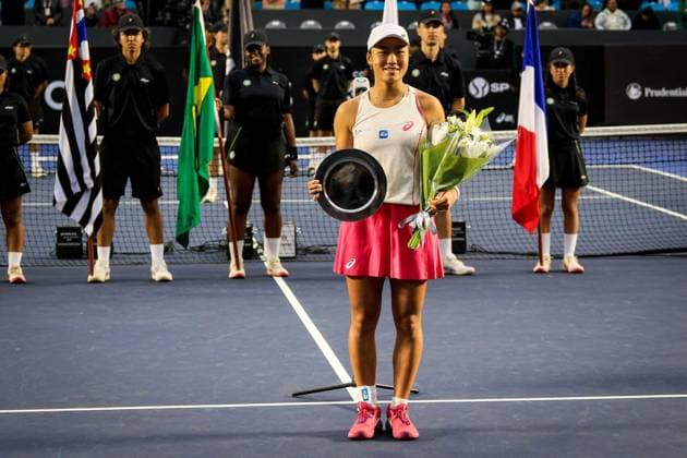WTA, Tennis Damen 250 SP OPEN SaO PAULO, SP - 14.09.2025: WTA 250 SP OPEN - The inaugural SP Open, a WTA 250 series tournament played on hard courts, will take place at Villa-Lobos Park in the west of Sao Paulo. The event marks Sao Paulo& 39;s return to the official WTA calendar after 25 years and has been Brazil& 39;s largest women& 39;s tournament since 2016. In addition to the 32-player singles draw and 16 doubles draws, the event features Janice Tjen (INA), the SP Open runner-up. (Photo: Aloisio Mauricio Fotoarena) x2807026x  AloisioxMauricio
