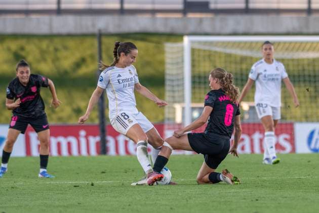 September 14, 2025, Alcala De Henares, Madrid, Spain: SARA ILONKA DABRITZ of Real Madrid Femenino CF during the match belonging to La LigaF season 25 26 soccer Ã¢â‚¬oe REAL MADRID FEM - MADRID CFF Ã¢â‚¬Â held on September 14, 2025, at the Ciudad Deportiva Real Madrid Valdebebas, Madrid, Spain. Alcala De Henares Spain - ZUMAc312 20250914_zsp_c312_309 Copyright: xOscarxManuelxSanchezx