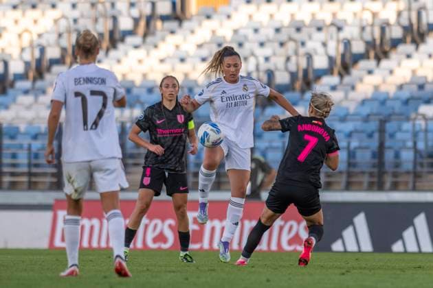 September 14, 2025, Alcala De Henares, Madrid, Spain: IRIS ASHLEY of Real Madrid Femenino CF during the match belonging to La LigaF season 25 26 soccer Ã¢â‚¬oe REAL MADRID FEM - MADRID CFF Ã¢â‚¬Â held on September 14, 2025, at the Ciudad Deportiva Real Madrid Valdebebas, Madrid, Spain. Alcala De Henares Spain - ZUMAc312 20250914_zsp_c312_311 Copyright: xOscarxManuelxSanchezx