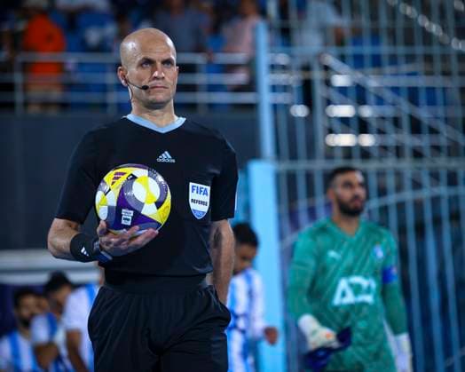 Intercontinental Cup Playoffs Egypt vs NZ Adham Mohammad Tumah Makhadmeh the official before the match between Pyramids FC vs Auckland City FC in the FIFA African-Asian-Pacific Playoff 2025 at 30 June Stadium Cairo Cairo Egypt Copyright: xMohamedxTageldinx