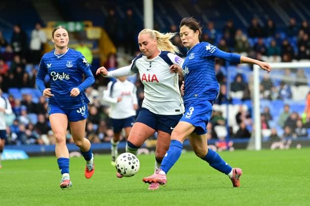 Everton vs Tottenham Hotspur in the Barclays WSL at Goodison Park Featuring: Ruby Mace, Rion Ishikawa, Cathinka Tandberg Where: Liverpool, United Kingdom When: 14 Sep 2025 Credit: Graham Finney Cover Images EDITORIAL USE ONLY. NOT FOR USE BY NEWSPAPERS BASED IN THE UK. Copyright: xx coverimg55090425