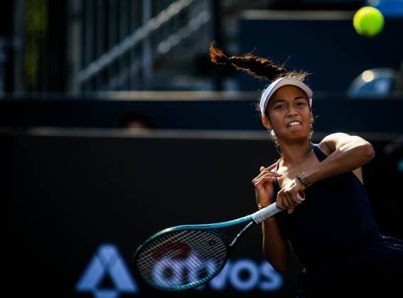 WTA, Tennis Damen 250 SP OPEN SaO PAULO, SP - 14.09.2025: WTA 250 SP OPEN - The first edition of the SP Open, a WTA 250 series tournament played on hard courts, will take place at Villa-Lobos Park, in the west zone of Sao Paulo. The event marks Sao Paulo& 39;s return to the official WTA calendar after 25 years and is the largest women& 39;s tournament in Brazil since 2016. In addition to the sporting competitions with 32 players in the singles and 16 doubles. In the photo, tennis player Rakotomanga Rajaonah (FRA) during a SP Open match against tennis player Janice Tjen (INA) this Sunday (14). (Photo: Aloisio Mauricio Fotoarena) x2807495x  AloisioxMauricio