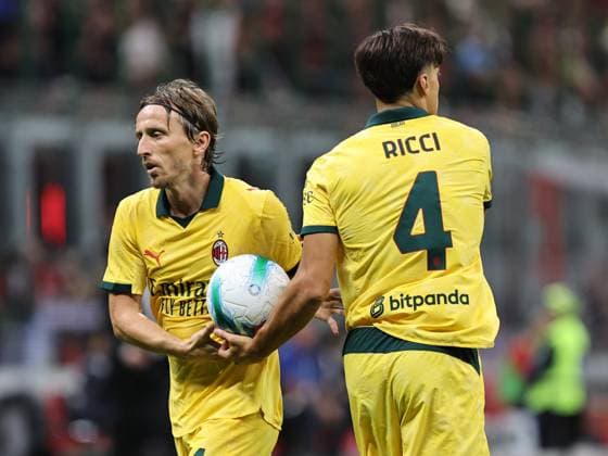 AC Milan v Bologna FC 1909 - Serie A Luka Modric participates in the Serie A 2025-2026 match between Milan and Bologna in Milan, Italy, on September 14, 2025. Milano ITA Italy  Copyright: xLorisxRosellix originalFilename:roselli-milanvbo250914_npQDD.jpg