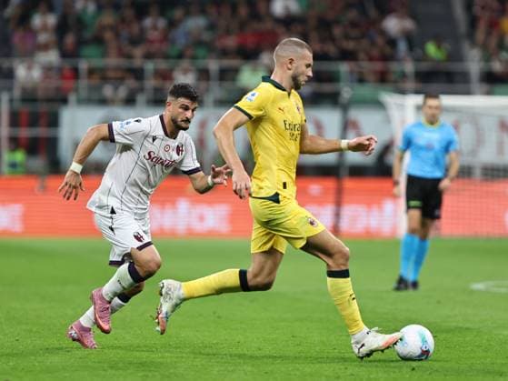 AC Milan v Bologna FC 1909 - Serie A Strahinja Pavlovic participates in the Serie A 2025-2026 match between Milan and Bologna in Milan, on September 14, 2025. Milano ITA Italy  Copyright: xLorisxRosellix originalFilename:roselli-milanvbo250914_npRMO.jpg
