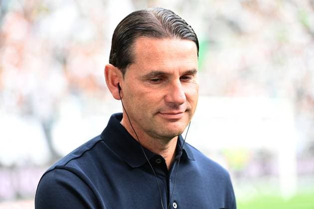 Coach Gerardo SEOANE MG Portraet, Portrait, Portrait, Cropped single image, single motif, Football 1 Bundesliga season 2025 2026, 3 Spieltag, Spieltag3, matchday3, am 14 09 2025, Borussia Park in Moenchengladbach Germany DFL regulations prohibit any use of photographs as image sequences and or quasi video ÃÂ