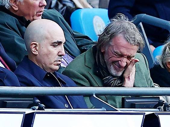 Sir Jim Ratcliffe of Manchester United, ManU looks on from the stand dejected Manchester City v Manchester United, Premier League, Football, Etihad Stadium, Manchester, UK - 14 Sept 2025Manchester Etihad Stadium United Kingdom EDITORIAL USE ONLY No use with unauthorised audio, video, data, fixture lists, club league logos or live services. Online in-match use limited to 120 images, no video emulation. No use in betting, games or single club league player publications. Copyright: xMattxWest Shutterstockx 15481325gh
