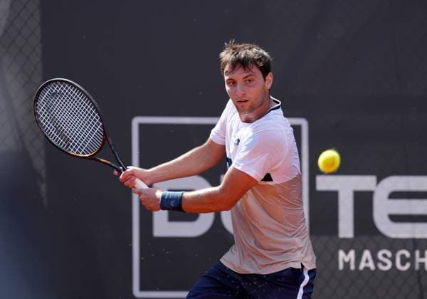 TENNIS - ATP, Tennis Herren Layjet Open BAD WALTERSDORF,AUSTRIA,15.SEP.25 - TENNIS - ATP Challenger Tour, Layjet Open. Image shows Gabriele Piraino (ITA).  GEPAxpictures xMichaelxRiedler