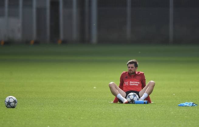 15 09 2025, xophax, Soccer 1 Bundesliga Bayer 04 Leverkusen Season 2025 2026 Bayer 04 Leverkusen , Training Jonas Hofman Leverkusen