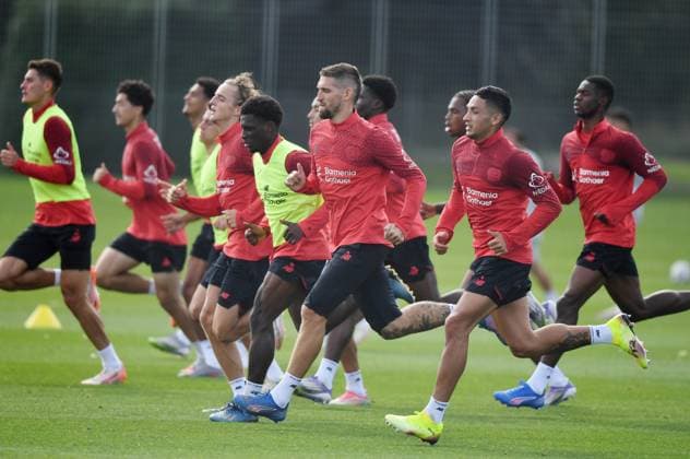 Football, CL, Bayer 04 Leverkusen, Training