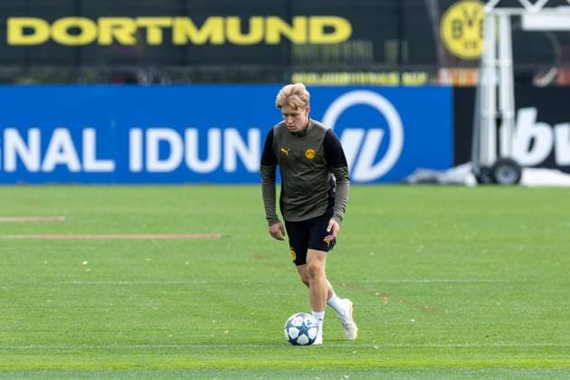15 09 2025, Final training session for the UEFA Champions League match between Juventus Turin and Borussia Dortmund, Daniel Svensson Borussia Dortmund , Dortmund Training ground Borussia Dortmund NRW Germany xRHR PHOTO ENx Copyright: DennisxEwert RHR-FOTOx RHR-FOTO DE