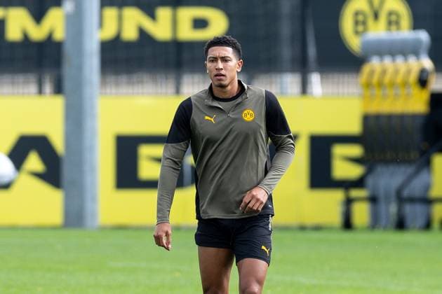 15 09 2025, Final training session for the UEFA Champions League match between Juventus Turin and Borussia Dortmund, Jobe Bellingham Borussia Dortmund , Dortmund Training ground Borussia Dortmund NRW Germany xRHR PHOTO DEx Copyright: DennisxEwert RHR-FOTOx RHR-FOTO DE