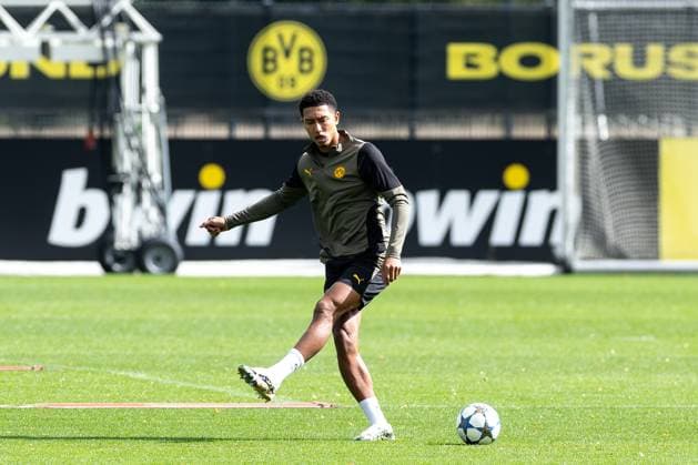 15 09 2025, Final training session for the UEFA Champions League match between Juventus Turin and Borussia Dortmund, Jobe Bellingham Borussia Dortmund , Dortmund Training ground Borussia Dortmund NRW Germany xRHR PHOTO DEx Copyright: DennisxEwert RHR-FOTOx RHR-FOTO DE
