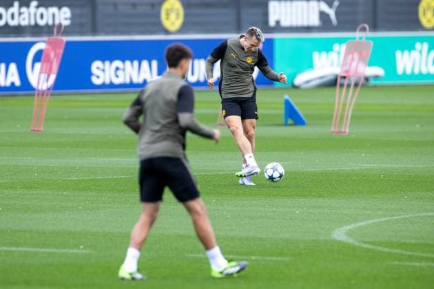15 09 2025, Final training session for the UEFA Champions League match between Juventus Turin and Borussia Dortmund, Nico Schlotterbeck Borussia Dortmund , Dortmund Training ground Borussia Dortmund NRW Germany xRHR PHOTO DEx Copyright: DennisxEwert RHR-FOTOx RHR-FOTO DE