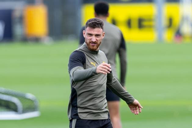 15 09 2025, Final training session for the UEFA Champions League match between Juventus Turin and Borussia Dortmund, Salih Özcan Borussia Dortmund , Dortmund Training ground Borussia Dortmund NRW Germany xRHR PHOTO DEx Copyright: DennisxEwert RHR-FOTOx RHR-FOTO DE