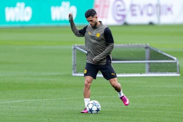 15 09 2025, Final training session for the UEFA Champions League match between Juventus Turin and Borussia Dortmund, Yan Couto Borussia Dortmund , Dortmund Training ground Borussia Dortmund NRW Germany xRHR PHOTO DEx Copyright: DennisxEwert RHR-FOTOx RHR-FOTO DE