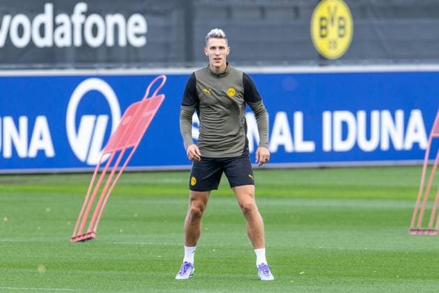 15 09 2025, Final training session for the UEFA Champions League match between Juventus Turin and Borussia Dortmund, Nico Schlotterbeck Borussia Dortmund , Dortmund Training ground Borussia Dortmund NRW Germany xRHR PHOTO DEx Copyright: DennisxEwert RHR-FOTOx RHR-FOTO DE