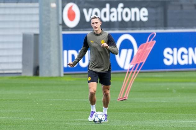 15 09 2025, Final training session for the UEFA Champions League match between Juventus Turin and Borussia Dortmund, Nico Schlotterbeck Borussia Dortmund , Dortmund Training ground Borussia Dortmund NRW Germany xRHR PHOTO DEx Copyright: DennisxEwert RHR-FOTOx RHR-FOTO DE