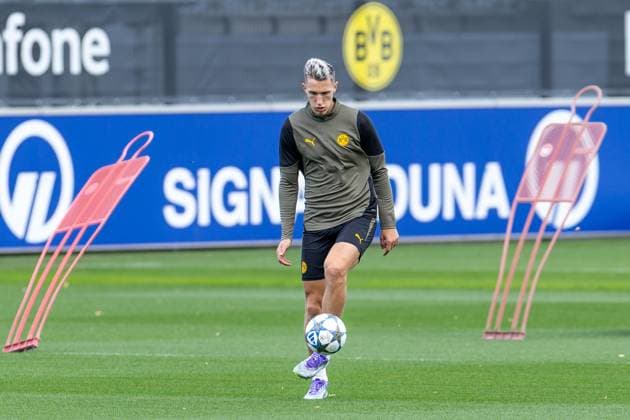 15 09 2025, Final training session for the UEFA Champions League match between Juventus Turin and Borussia Dortmund, Nico Schlotterbeck Borussia Dortmund , Dortmund Training ground Borussia Dortmund NRW Germany xRHR PHOTO DEx Copyright: DennisxEwert RHR-FOTOx RHR-FOTO DE