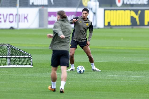 15 09 2025, Final training session for the UEFA Champions League match between Juventus Turin and Borussia Dortmund, Jobe Bellingham Borussia Dortmund , Dortmund Training ground Borussia Dortmund NRW Germany xRHR PHOTO DEx Copyright: DennisxEwert RHR-FOTOx RHR-FOTO DE