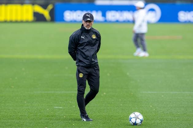 15 09 2025, Final training session for the UEFA Champions League match between Juventus Turin and Borussia Dortmund, Coach Niko Kovac Borussia Dortmund , Dortmund Training ground Borussia Dortmund NRW Germany xRHR PHOTO DEx Copyright: DennisxEwert RHR-FOTOx RHR-FOTO DE