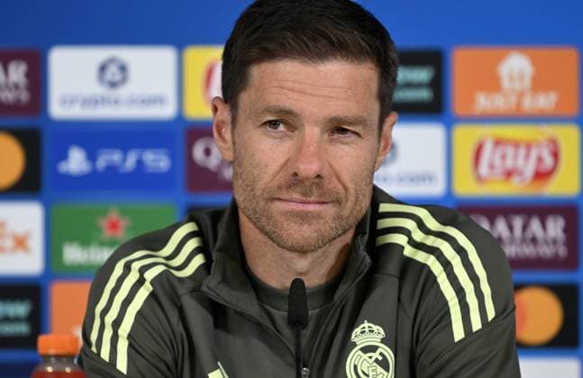 Ahead of Real Madrid v Olympique de Marseille - UEFA Champions League MADRID, SPAIN - SEPTEMBER 15: Head Coach of Real Madrid Xabi Alonso attends a press conference, PK, Pressekonferenz after training session at Valdebebas facilities ahead of UEFA Champions League football match against Olympique de Marseille in Madrid, Spain on September 15, 2025. Burak Akbulut Anadolu Madrid Spain. Editorial use only. Please get in touch for any other usage.  Copyright: x2025xAnadoluxBurakxAkbulutx