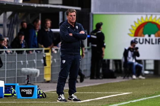Coach Dieter Hecking VfL Bochum 2 Soccer Bundesliga Season 2025 2026 SC Paderborn vs VfL Bochum at the Home Deluxe Arena in Paderborn Soccer,Man,Men,Germany,12 09 2025