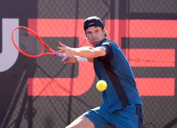 TENNIS - ATP, Tennis Herren Layjet Open BAD WALTERSDORF,AUSTRIA,15.SEP.25 - TENNIS - ATP Challenger Tour, Layjet Open. Image shows Sandro Kopp (AUT).  GEPAxpictures xMichaelxRiedler