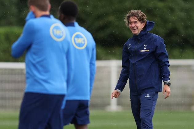 Tottenham Training 15. September 2025, Enfield Tottenham Hotspur Training Tottenham Hotspur Manager Thomas Frank Foto Charlotte Wilson Abseits Enfield UK  Copyright: xCharlottexWilsonx xOffsidexOffside