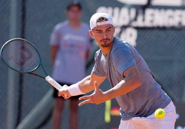 TENNIS - ATP, Tennis Herren Layjet Open BAD WALTERSDORF,AUSTRIA,15.SEP.25 - TENNIS - ATP Challenger Tour, Layjet Open. Image shows Marko Topo (GER).  GEPAxpictures xMichaelxRiedler