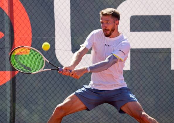 TENNIS - ATP, Tennis Herren Layjet Open BAD WALTERSDORF,AUSTRIA,15.SEP.25 - TENNIS - ATP Challenger Tour, Layjet Open. Image shows Cedrik Marcel Stebe (GER).  GEPAxpictures xMichaelxRiedler