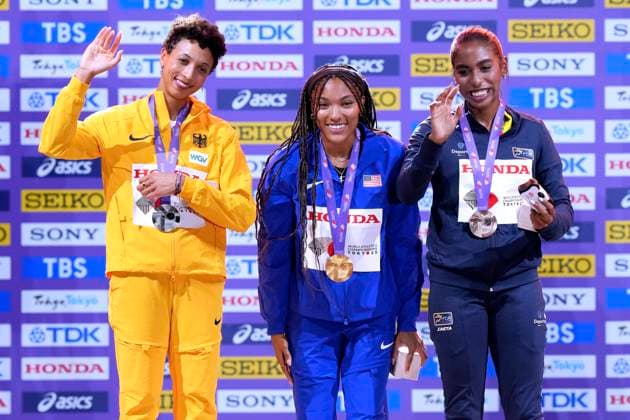MIHAMBO Malaika Team GER 2 Place 2 DAY Award ceremony long jump of the Womens World Athletics Championships 2025 in Tokyo Tokyo on 15 09 2023 Copyright: xLacixPerenyix
