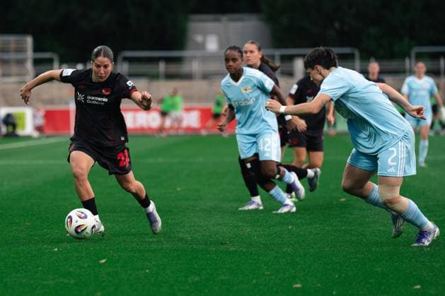 Ruby Grant (Bayer Leverkusen, 22) during the Google Pixel Bundesliga game between Bayer 04 Leverkusen and 1. FC Union Berlin at Ulrich- Haberland Stadium in Levekusen, Germany  Copyright: xLeoniexKiehlx xSPPx Sportspressphoto_SPR26804