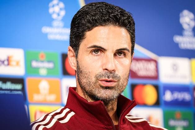 September 15, 2025, Bilbao, Spain, Spain: Mikel ARTETA of Arsenal during a Arsenal FC press conference, PK, Pressekonferenz at San Mames on September 15, 2025 in Bilbao, Spain. Marcos Calvo Bilbao Spain - ZUMAm308 20250915_zsp_m308_002 Copyright: xMatthieuxMirvillex