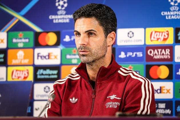 September 15, 2025, Bilbao, Spain, Spain: Mikel ARTETA of Arsenal during a Arsenal FC press conference, PK, Pressekonferenz at San Mames on September 15, 2025 in Bilbao, Spain. Marcos Calvo Bilbao Spain - ZUMAm308 20250915_zsp_m308_005 Copyright: xMatthieuxMirvillex