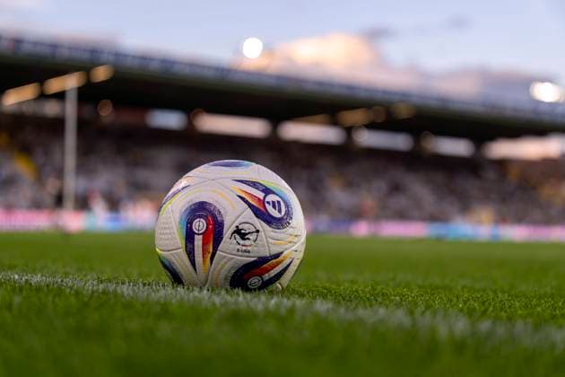 14 09 2025, Football 3 Liga 2025 2026, Matchday 5, TSV 1860 Munich TSV Havelse, at the Stadion an der Grünwalder Strasse Munich, The match ball of the 3 Liga is ready